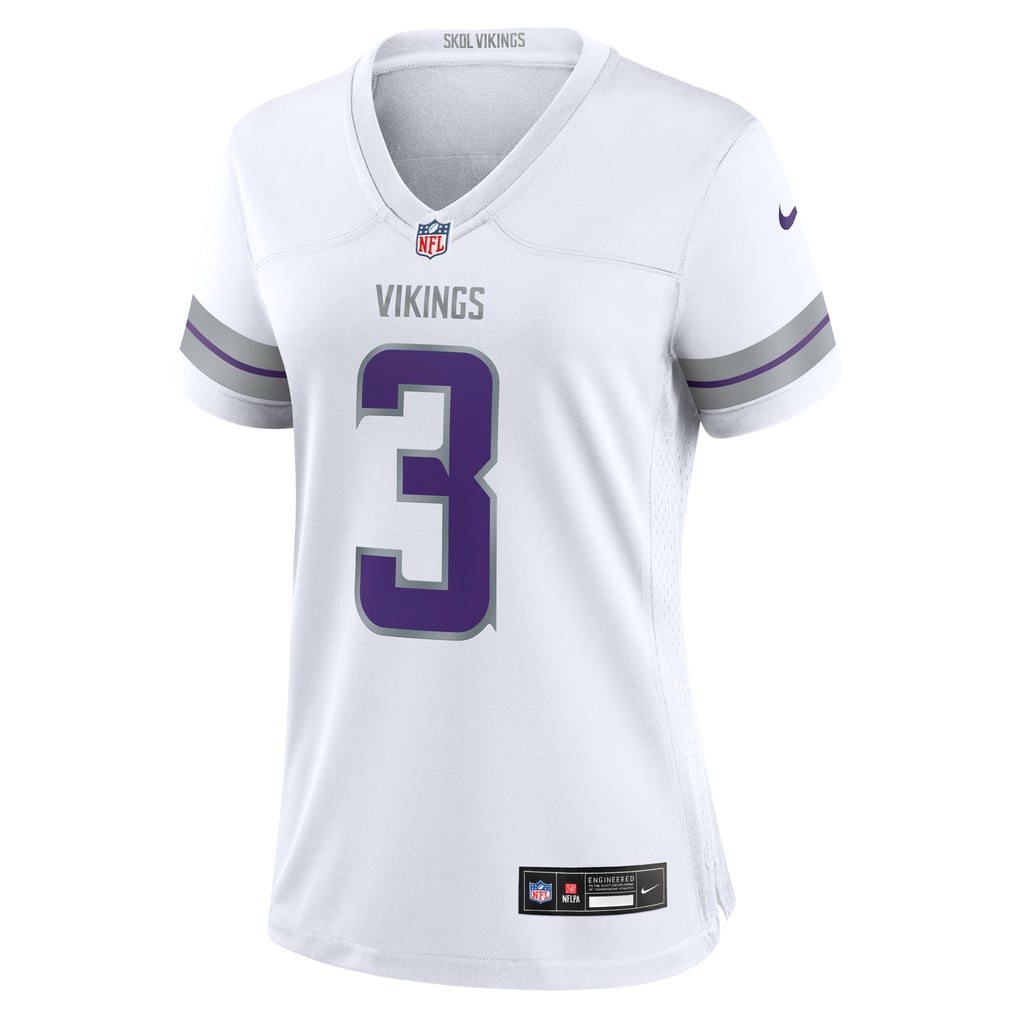 Women's Minnesota Vikings Jordan Addison Nike White Alternate Game Player Jersey - Image 3