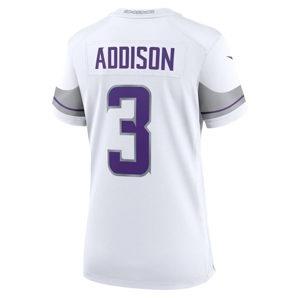 Women's Minnesota Vikings Jordan Addison Nike White Alternate Game Player Jersey - Image 4