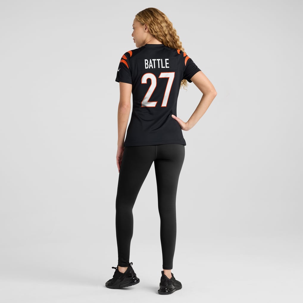 Women's Cincinnati Bengals Jordan Battle Nike Black Team Game Jersey - Image 6