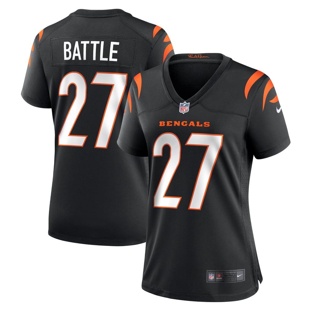 Women's Cincinnati Bengals Jordan Battle Nike Black Team Game Jersey - Image 1