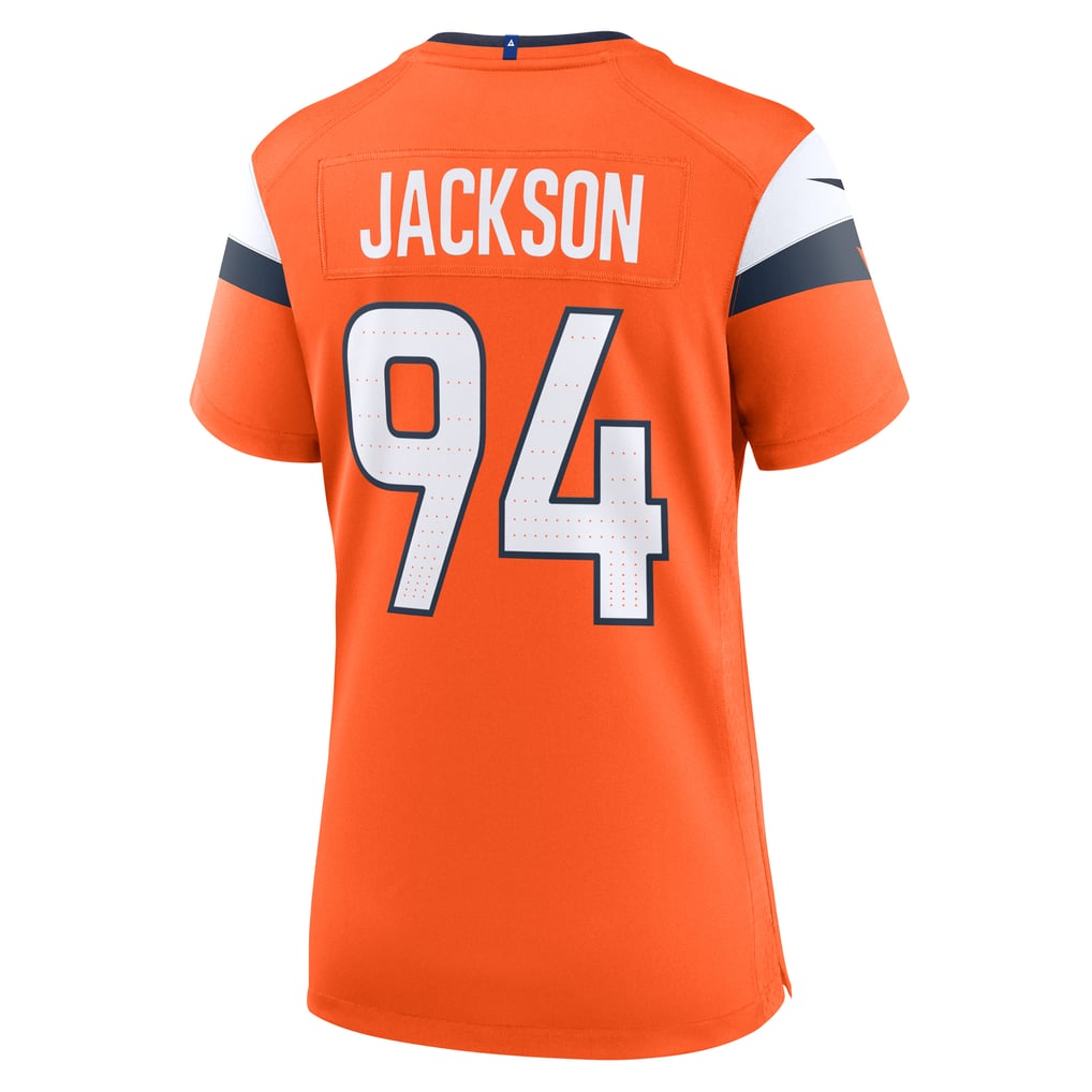 Women's Denver Broncos Jordan Jackson Nike  Orange Team Game Jersey - Image 4