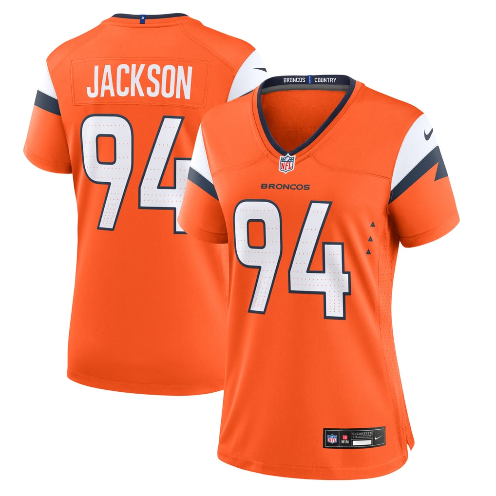 Women's Denver Broncos Jordan Jackson Nike  Orange Team Game Jersey - Image 1