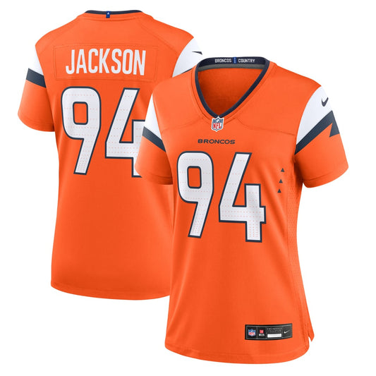 Women's Denver Broncos Jordan Jackson Nike  Orange Team Game Jersey - Image 1