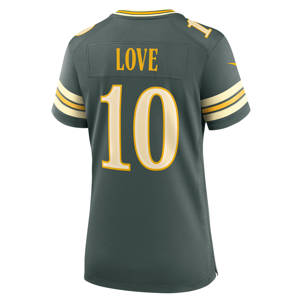 Women's Green Bay Packers Jordan Love Nike Green 2026 Rivalries Collection Game Jersey - Image 4