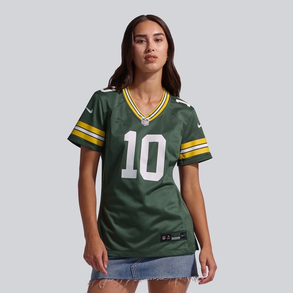 Women's Green Bay Packers Jordan Love Nike Green Game Jersey - Image 3