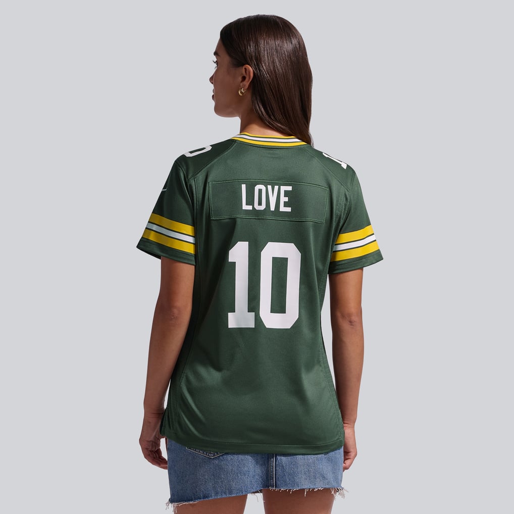 Women's Green Bay Packers Jordan Love Nike Green Game Jersey - Image 4