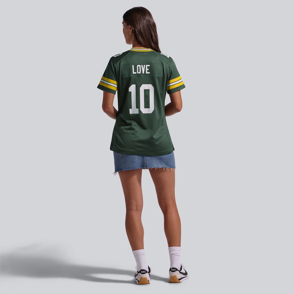 Women's Green Bay Packers Jordan Love Nike Green Game Jersey - Image 6
