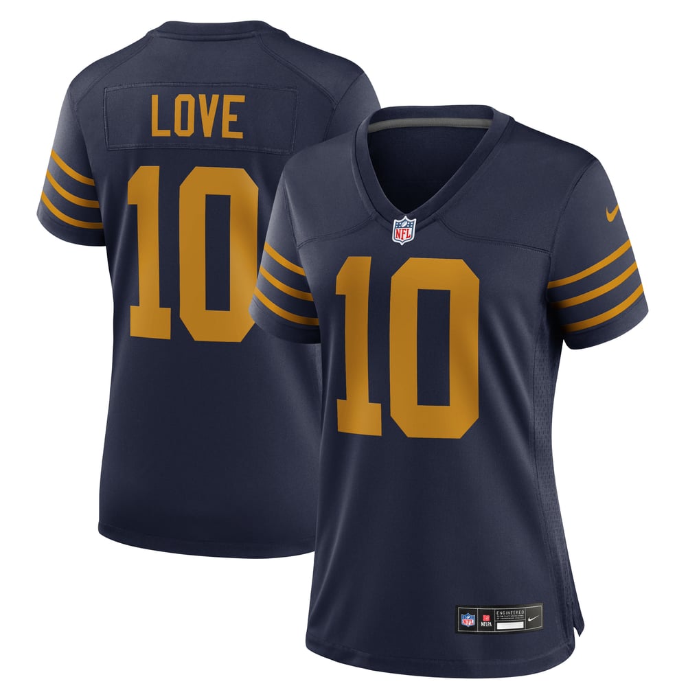 Women's Green Bay Packers Jordan Love Nike Navy The 1923 Classic Game Jersey - Image 2