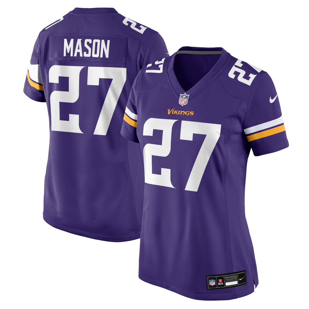 Women's Minnesota Vikings Jordan Mason Nike  Purple Team Game Jersey - Image 2