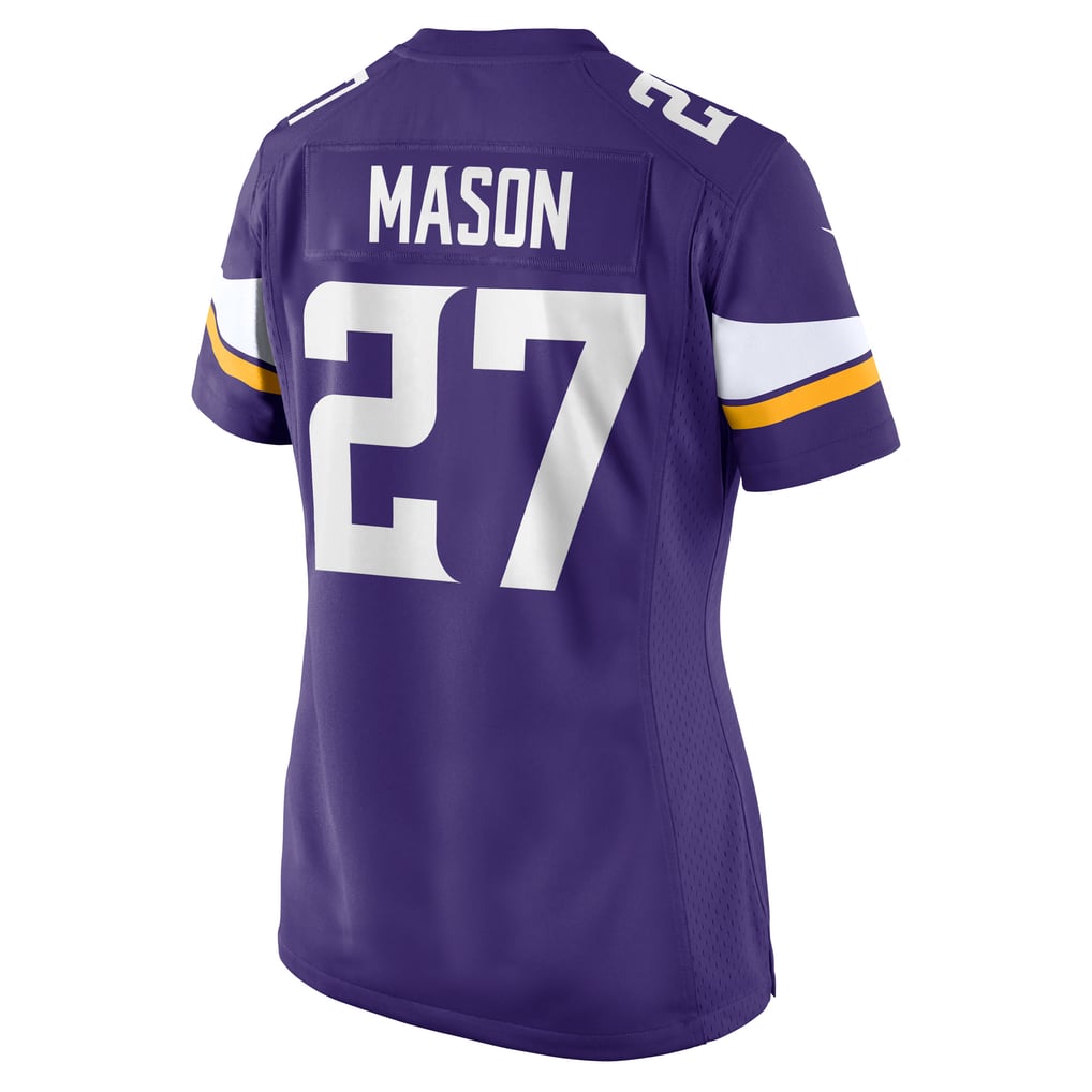 Women's Minnesota Vikings Jordan Mason Nike  Purple Team Game Jersey - Image 4
