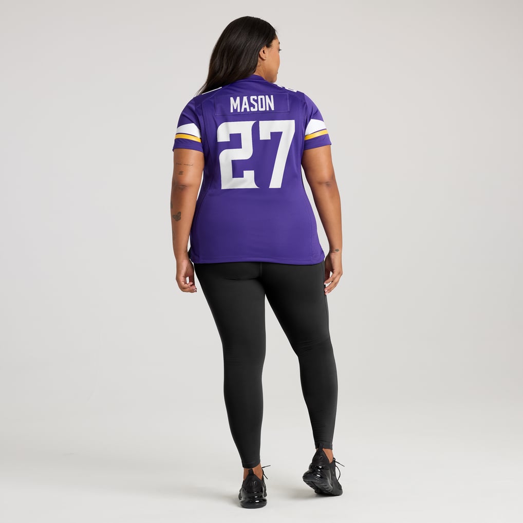 Women's Minnesota Vikings Jordan Mason Nike  Purple Team Game Jersey - Image 8