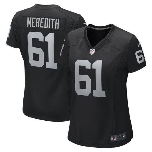 Women's Las Vegas Raiders Jordan Meredith Nike Black Game Player Jersey - Image 1