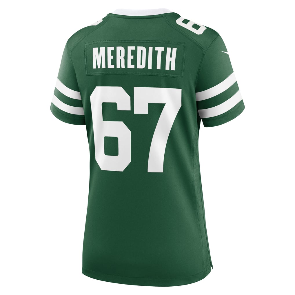 Women's New York Jets Jordan Meredith Nike Legacy Green Team Game Jersey - Image 8