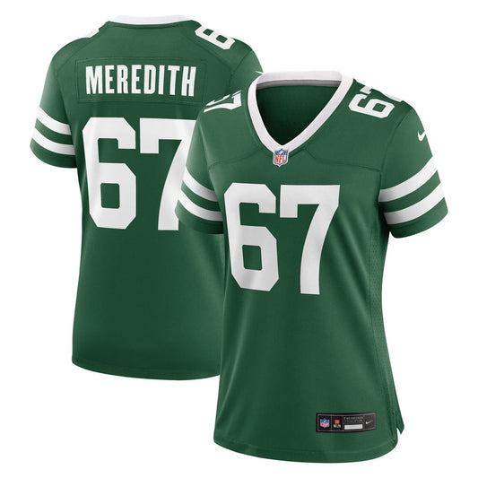 Women's New York Jets Jordan Meredith Nike Legacy Green Team Game Jersey - Image 1