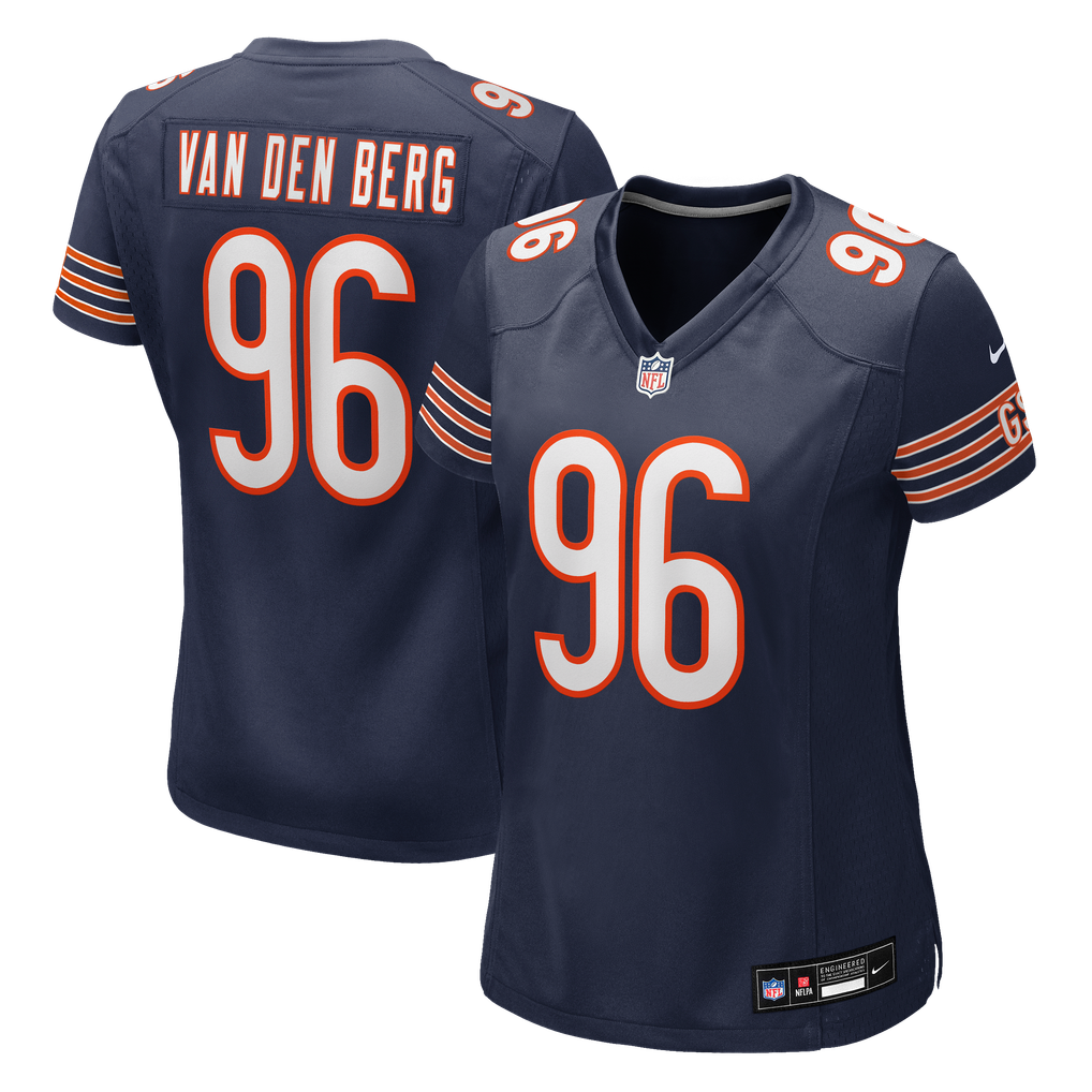 Women's Chicago Bears Jordan van den Berg Nike Navy Team Game Jersey - Image 2