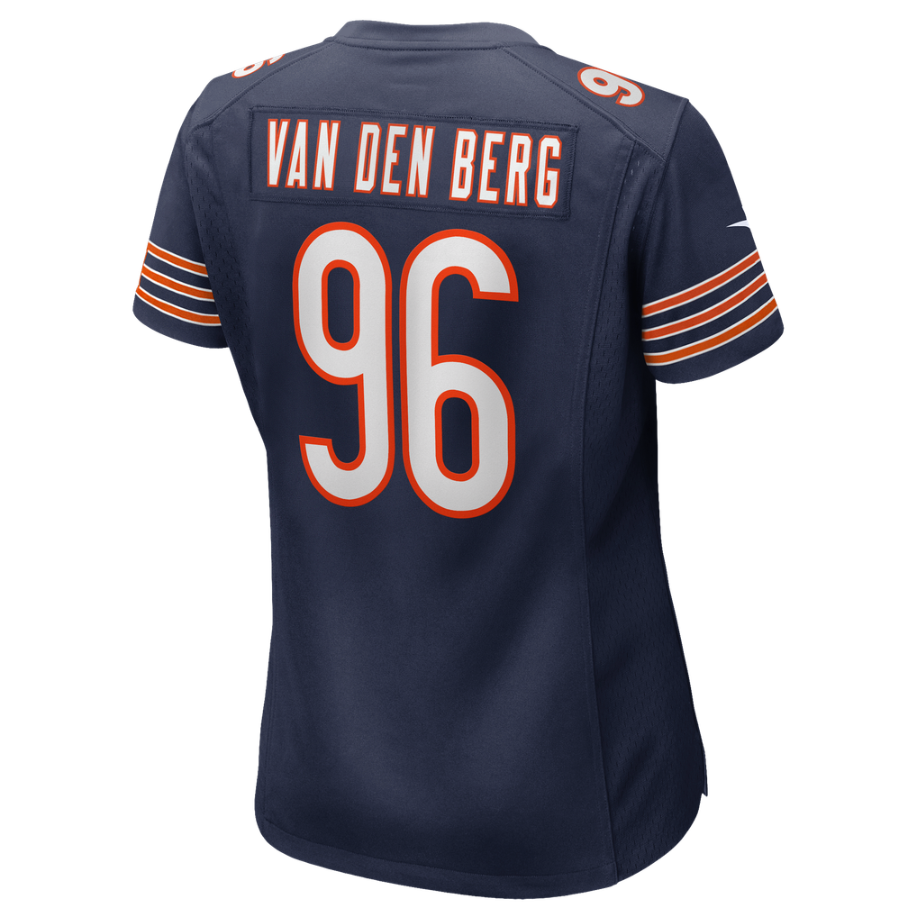 Women's Chicago Bears Jordan van den Berg Nike Navy Team Game Jersey - Image 8