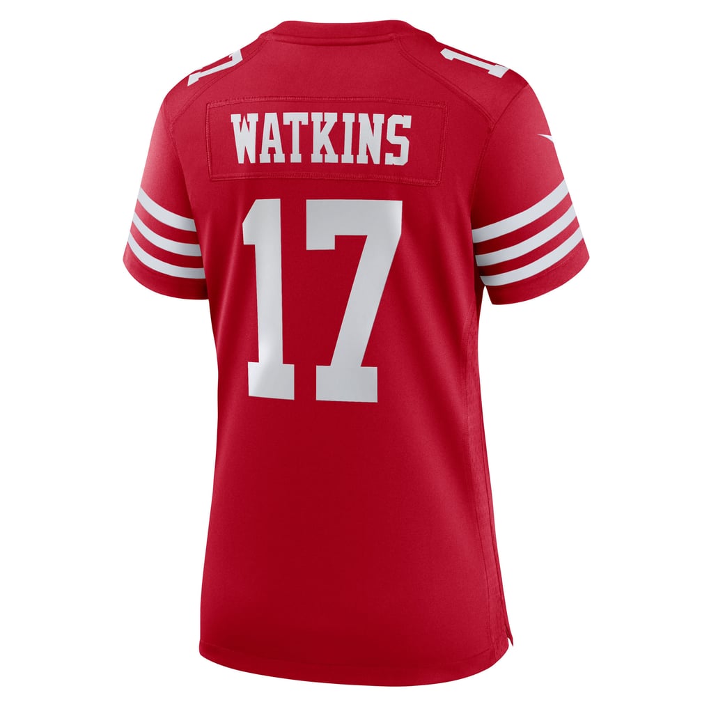 Women's San Francisco 49ers Jordan Watkins Nike  Scarlet Team Game Jersey - Image 4