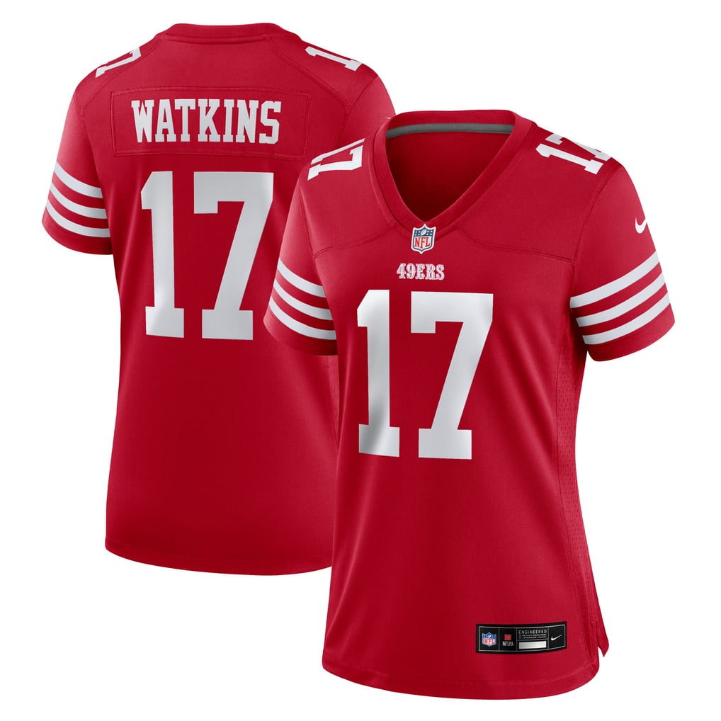 Women's San Francisco 49ers Jordan Watkins Nike  Scarlet Team Game Jersey - Image 1