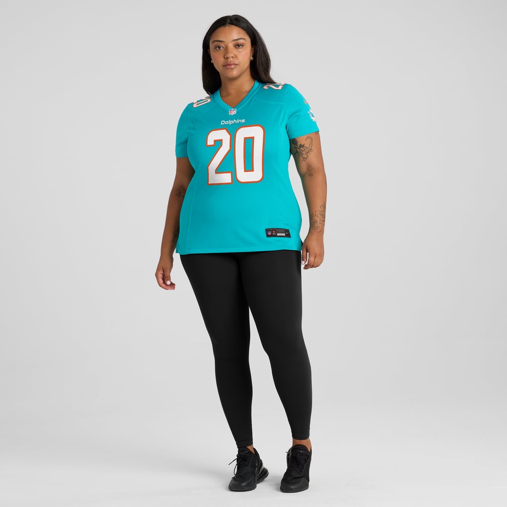 Women's Miami Dolphins Jordyn Brooks Nike  Aqua  Game Jersey - Image 7