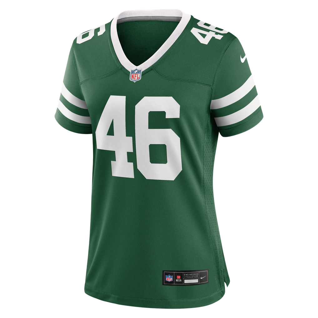 Women's New York Jets Joseph Ossai Nike Legacy Green Team Game Jersey - Image 3