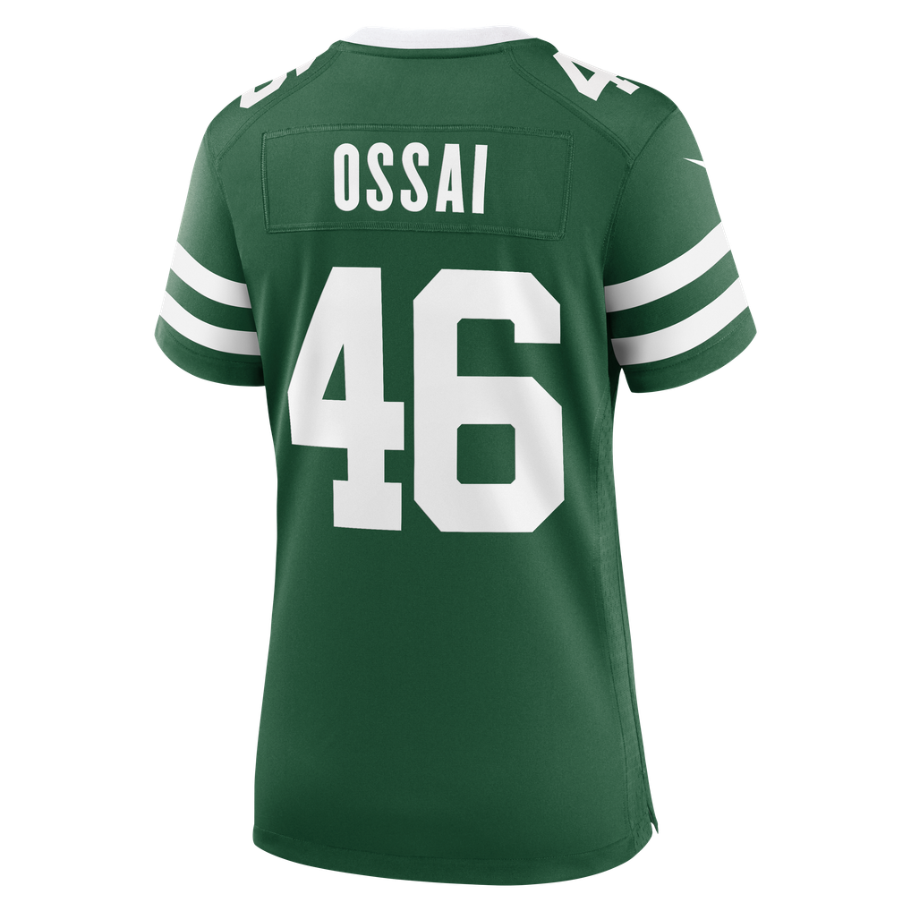 Women's New York Jets Joseph Ossai Nike Legacy Green Team Game Jersey - Image 4