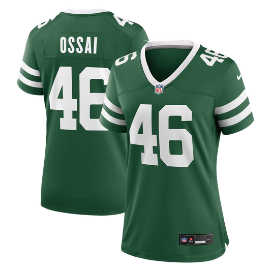 Women's New York Jets Joseph Ossai Nike Legacy Green Team Game Jersey - Image 1