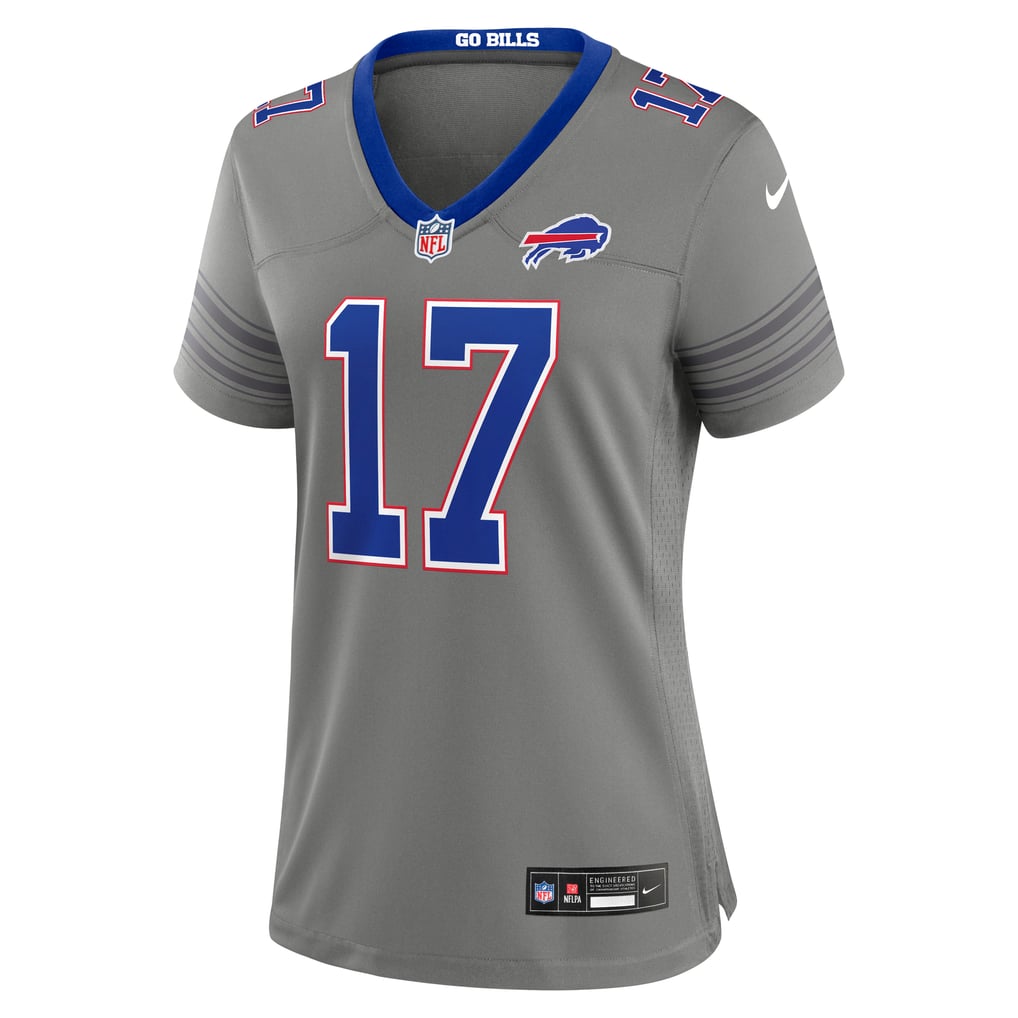 Women's Buffalo Bills Josh Allen Nike Gray Nickel City Game Jersey - Image 3