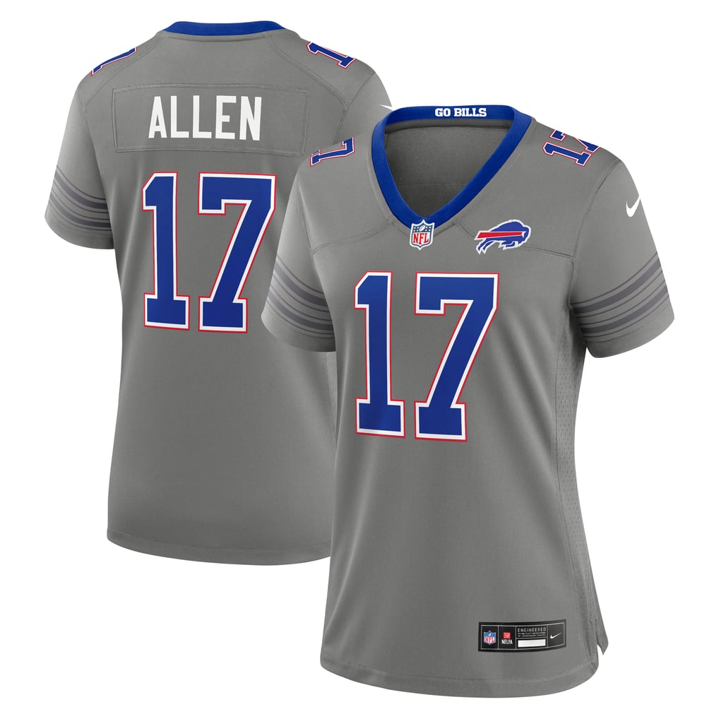 Women's Buffalo Bills Josh Allen Nike Gray Nickel City Game Jersey - Image 1