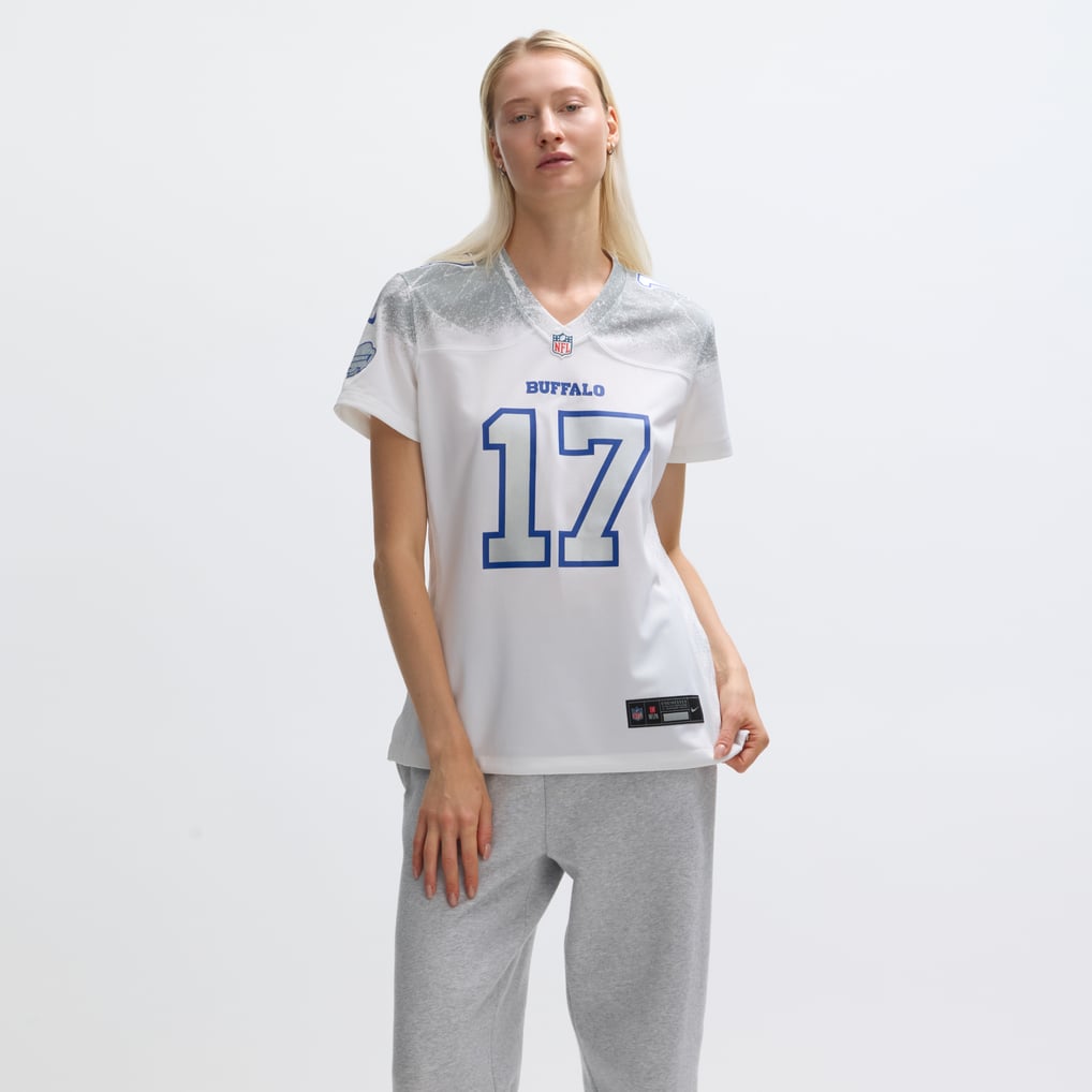Women's Buffalo Bills Josh Allen Nike White Rivalries Collection Game Jersey - Image 5