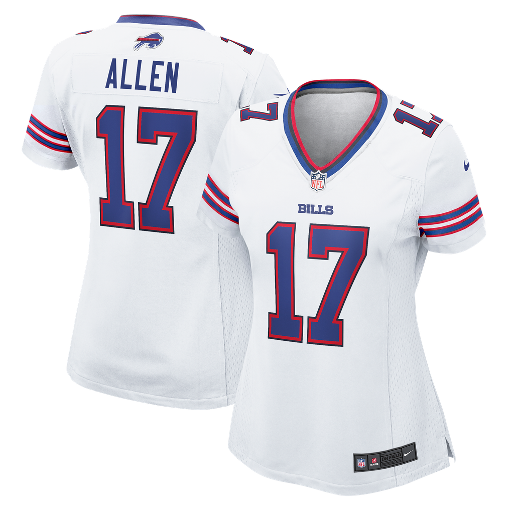Women's Buffalo Bills Josh Allen Nike White White Game Jersey
 - Image 2