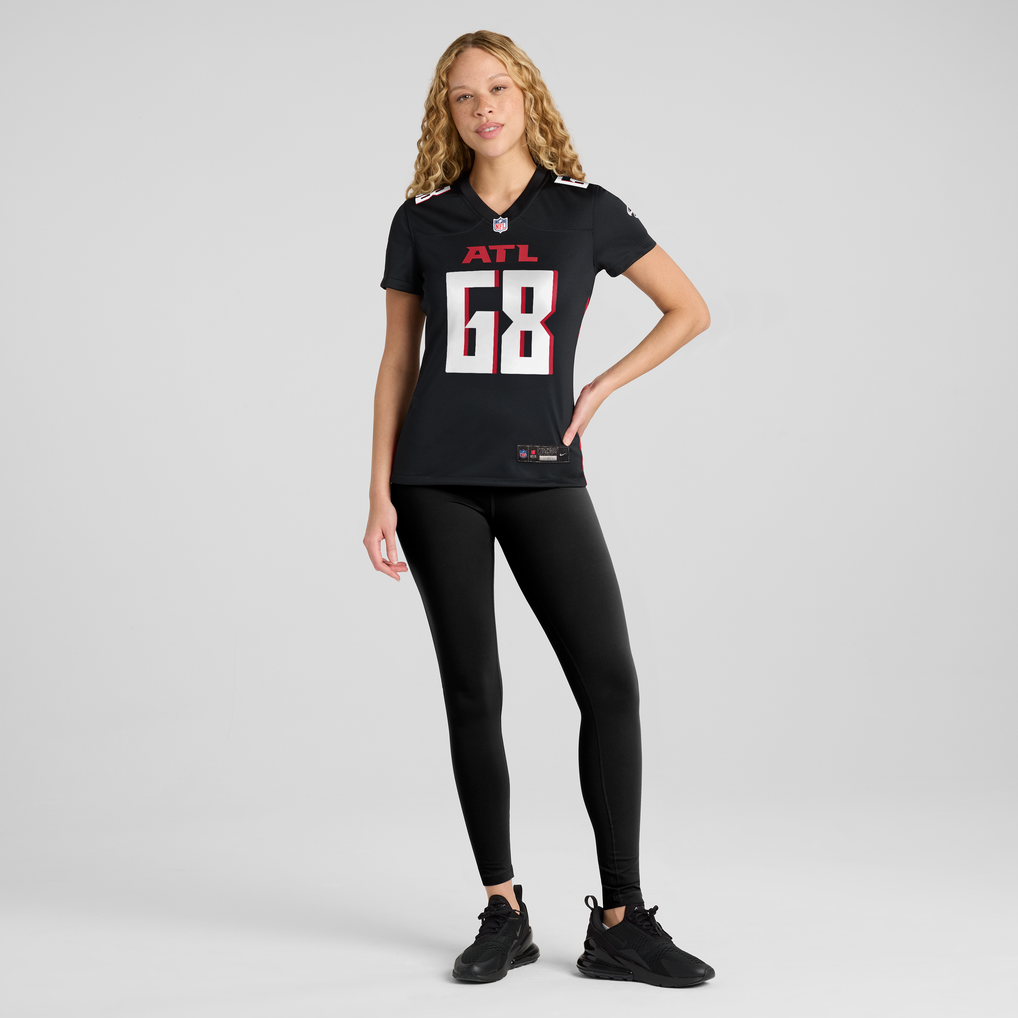 Women's Atlanta Falcons Josh Andrews Nike Black Game Player Jersey