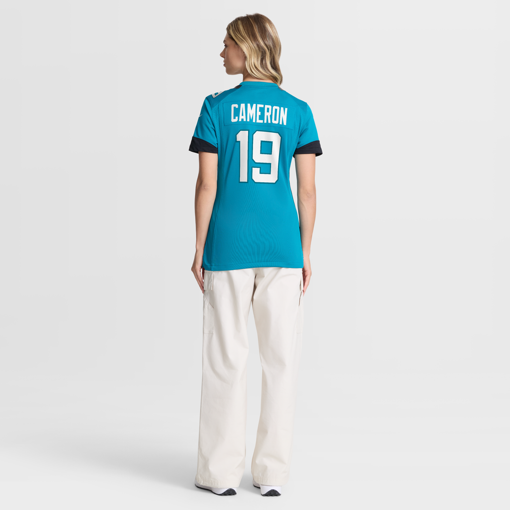 Women's Jacksonville Jaguars Josh Cameron Nike Teal Team Game Jersey - Image 4