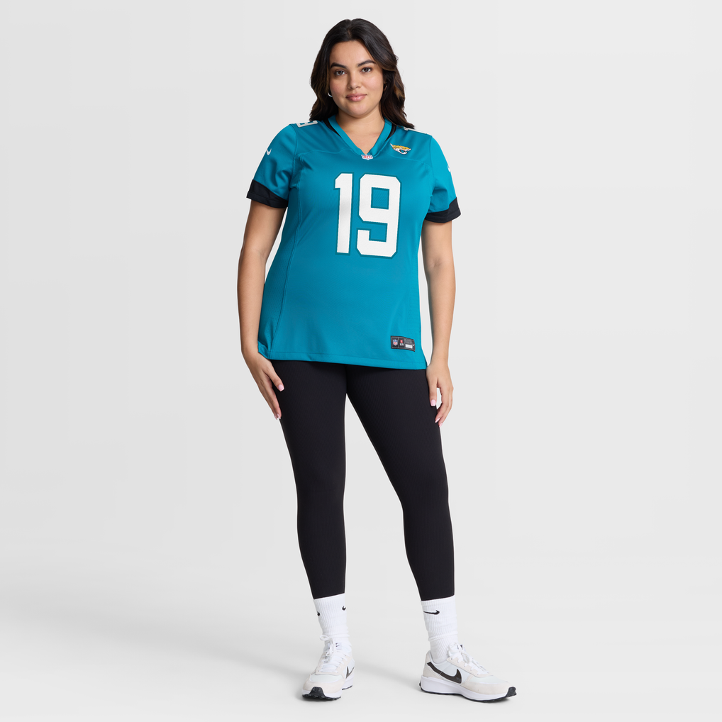 Women's Jacksonville Jaguars Josh Cameron Nike Teal Team Game Jersey - Image 5