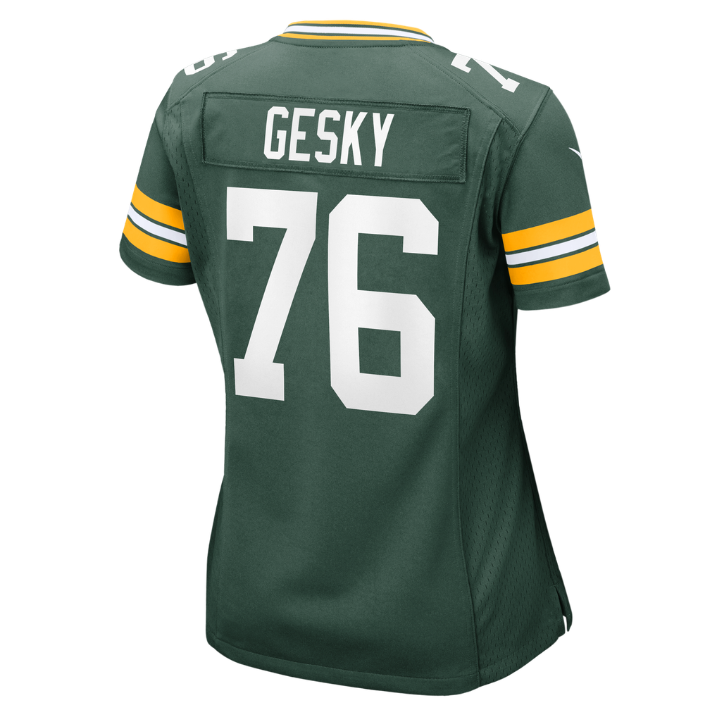 Women's Green Bay Packers Josh Gesky Nike Green Team Game Jersey - Image 6