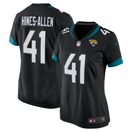 Women's Jacksonville Jaguars Josh Hines-Allen Nike Black Alternate Player Game Jersey - Image 1