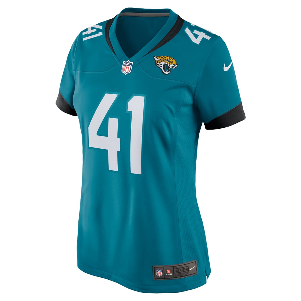 Women's Jacksonville Jaguars Josh Hines-Allen Nike Teal Player Game Jersey - Image 3