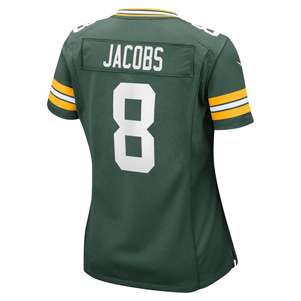 Women's Green Bay Packers Josh Jacobs Nike  Green Team Game Jersey - Image 4