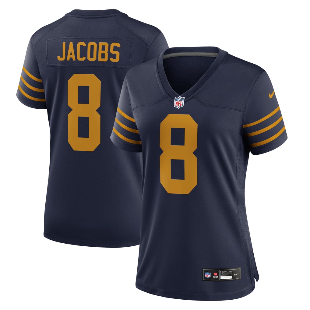 Women's Green Bay Packers Josh Jacobs Nike Navy The 1923 Classic Game Jersey - Image 1