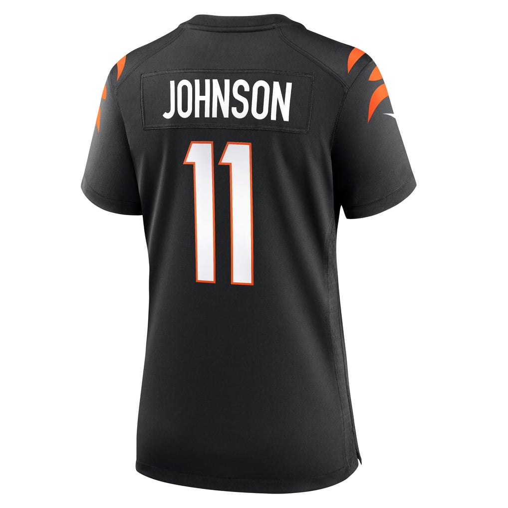 Women's Cincinnati Bengals Josh Johnson Nike Black Team Game Jersey - Image 4