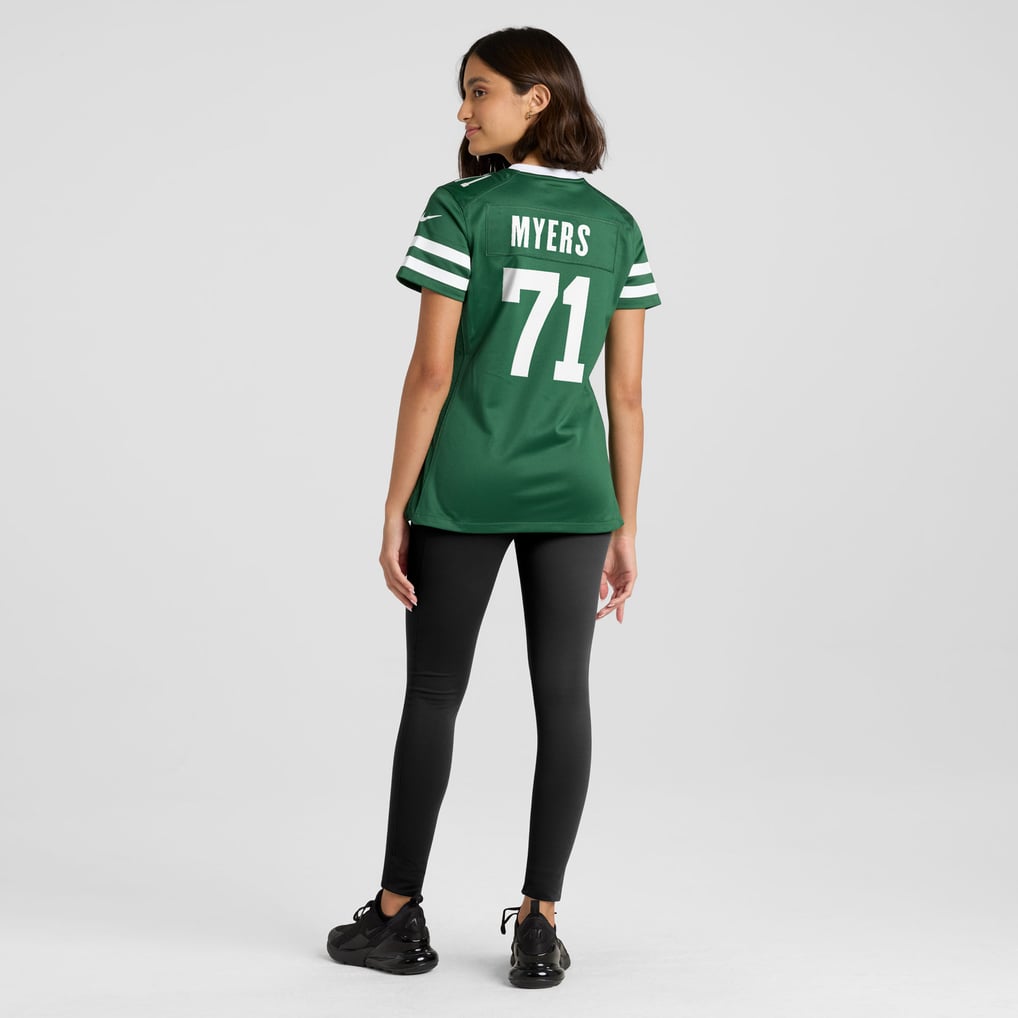 Women's New York Jets Josh Myers Nike Legacy Green Game Jersey - Image 6