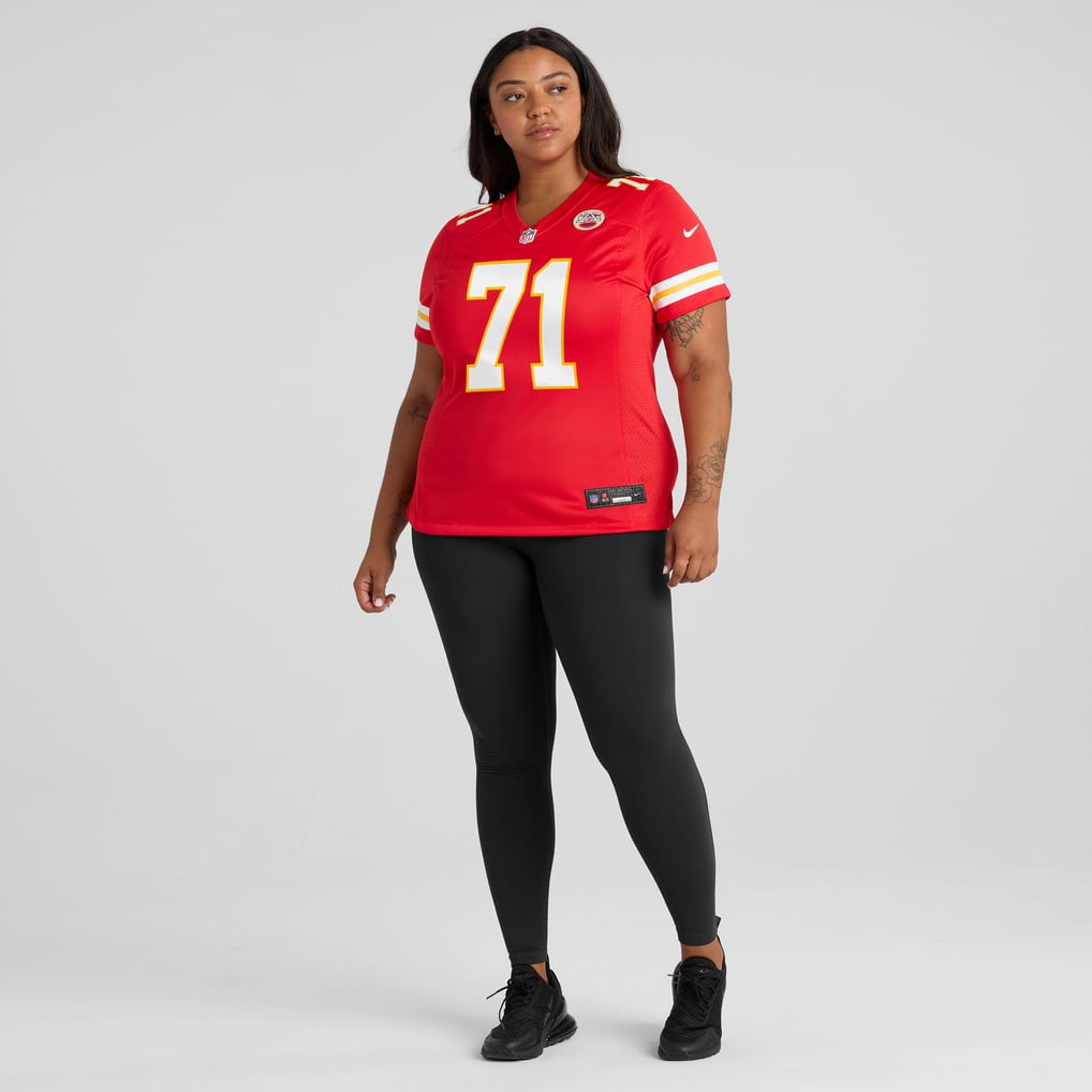 Women's Kansas City Chiefs Josh Simmons Nike  Red Team Game Jersey - Image 7
