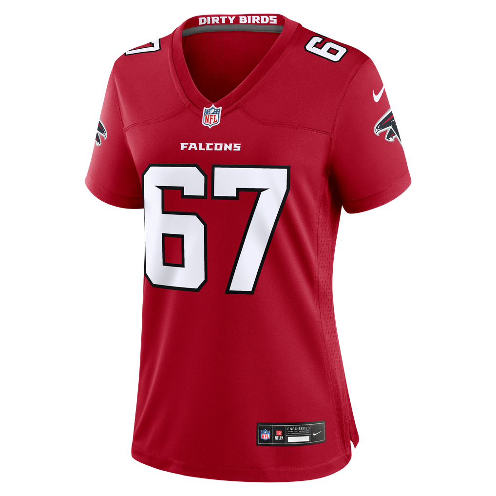 Women's Atlanta Falcons Josh Thompson Nike Red Team Game Jersey