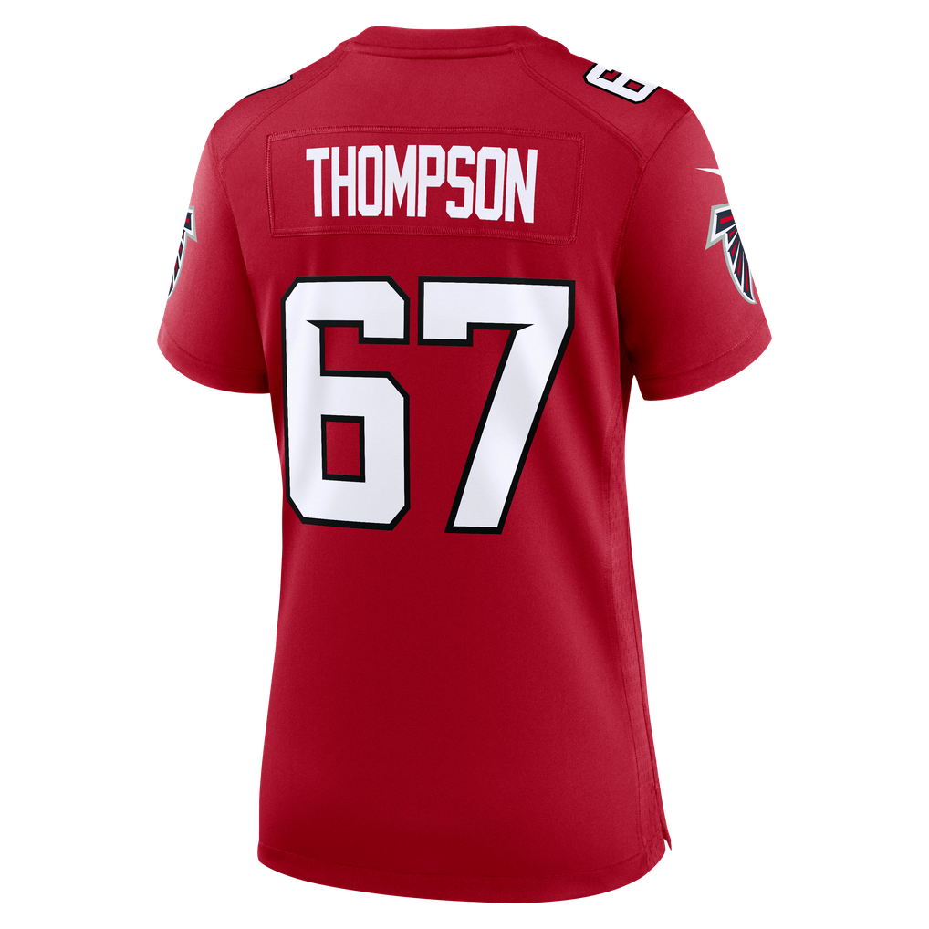 Women's Atlanta Falcons Josh Thompson Nike Red Team Game Jersey