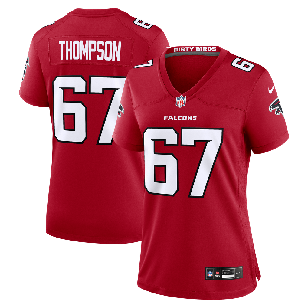 Women's Atlanta Falcons Josh Thompson Nike Red Team Game Jersey