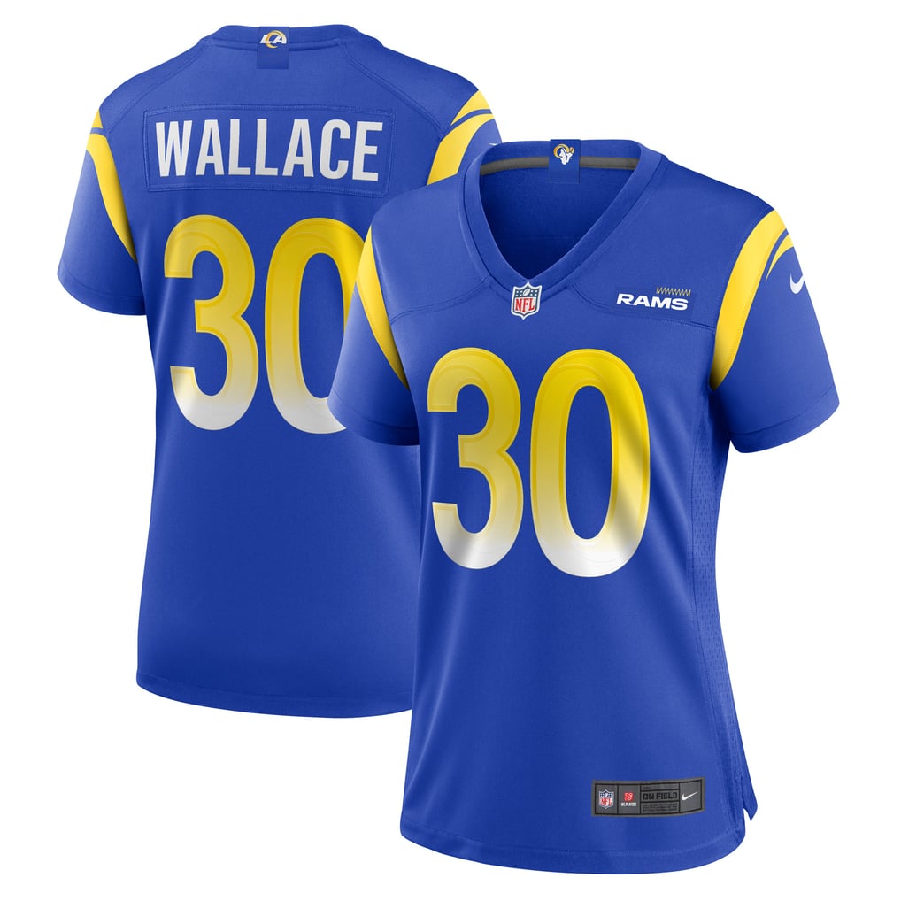 Women's Los Angeles Rams Josh Wallace Nike  Royal Game Jersey - Image 2