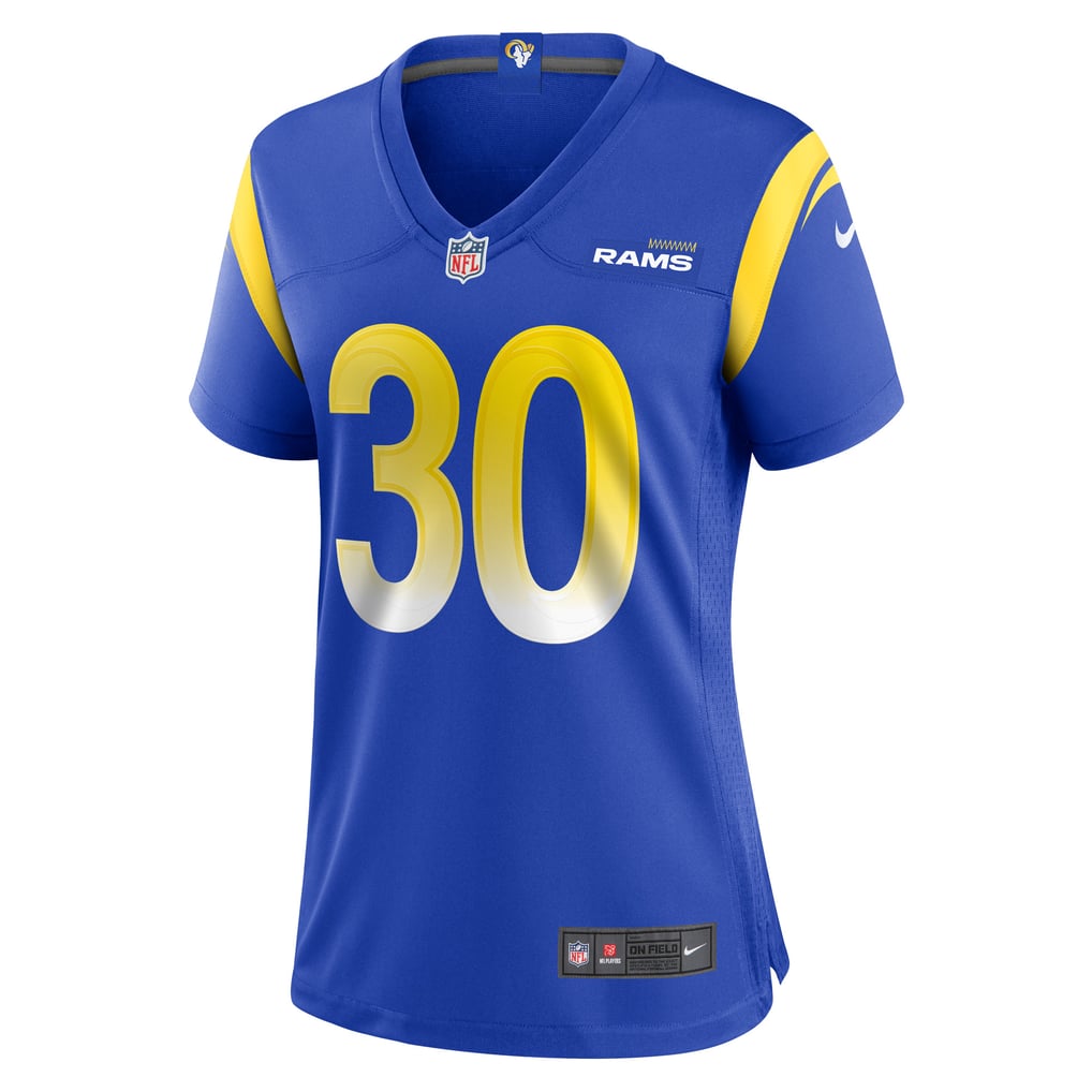 Women's Los Angeles Rams Josh Wallace Nike  Royal Game Jersey - Image 3