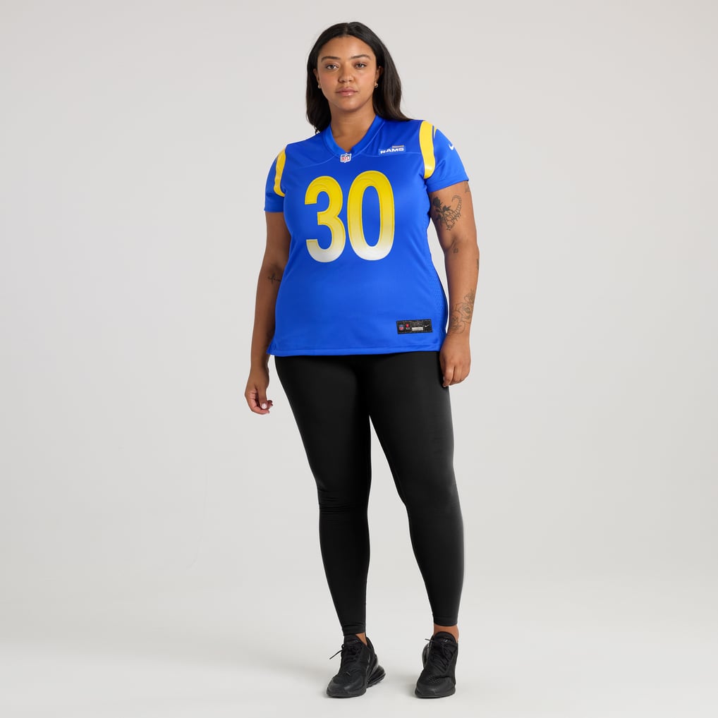 Women's Los Angeles Rams Josh Wallace Nike  Royal Game Jersey - Image 7
