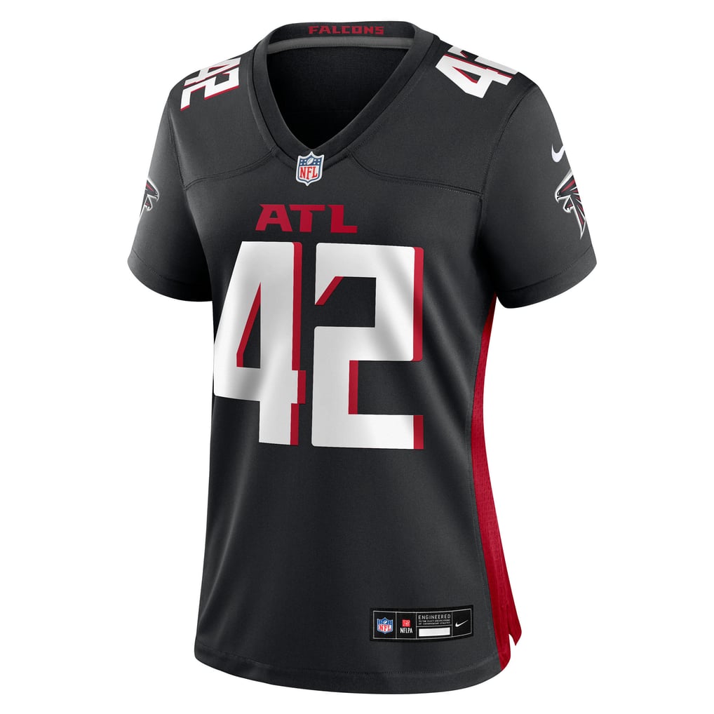 Women's Atlanta Falcons Josh Woods Nike Black Team Game Jersey
