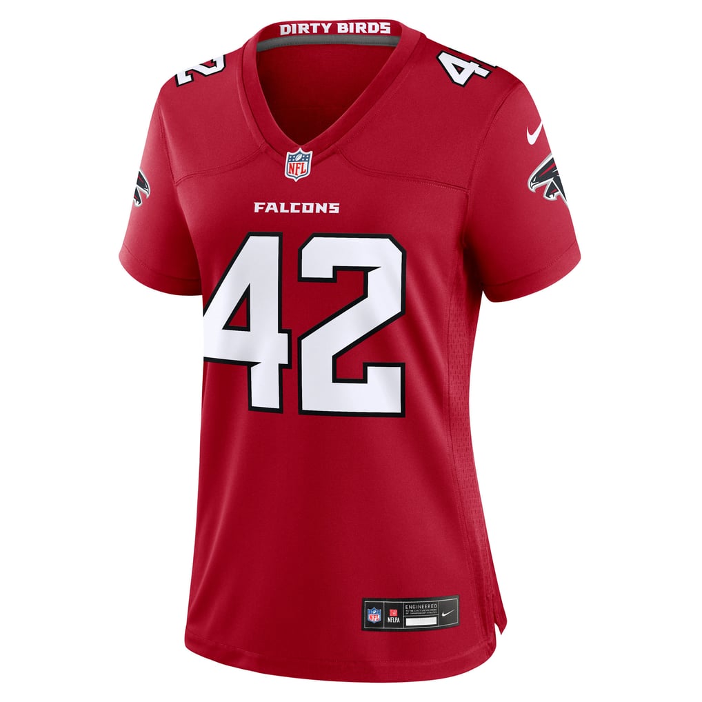 Women's Atlanta Falcons Josh Woods Nike Red Team Game Jersey