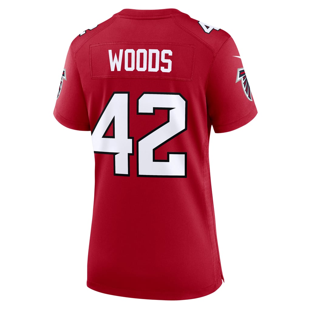 Women's Atlanta Falcons Josh Woods Nike Red Team Game Jersey